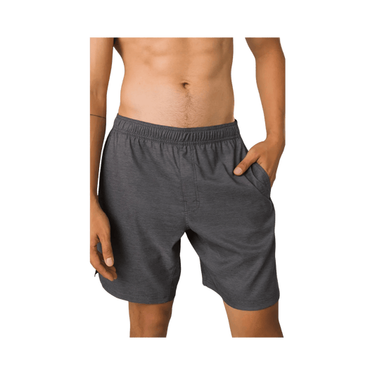 PRANA PEAK TO CREEK SHORT II 8" DARK IRON HEATHER
