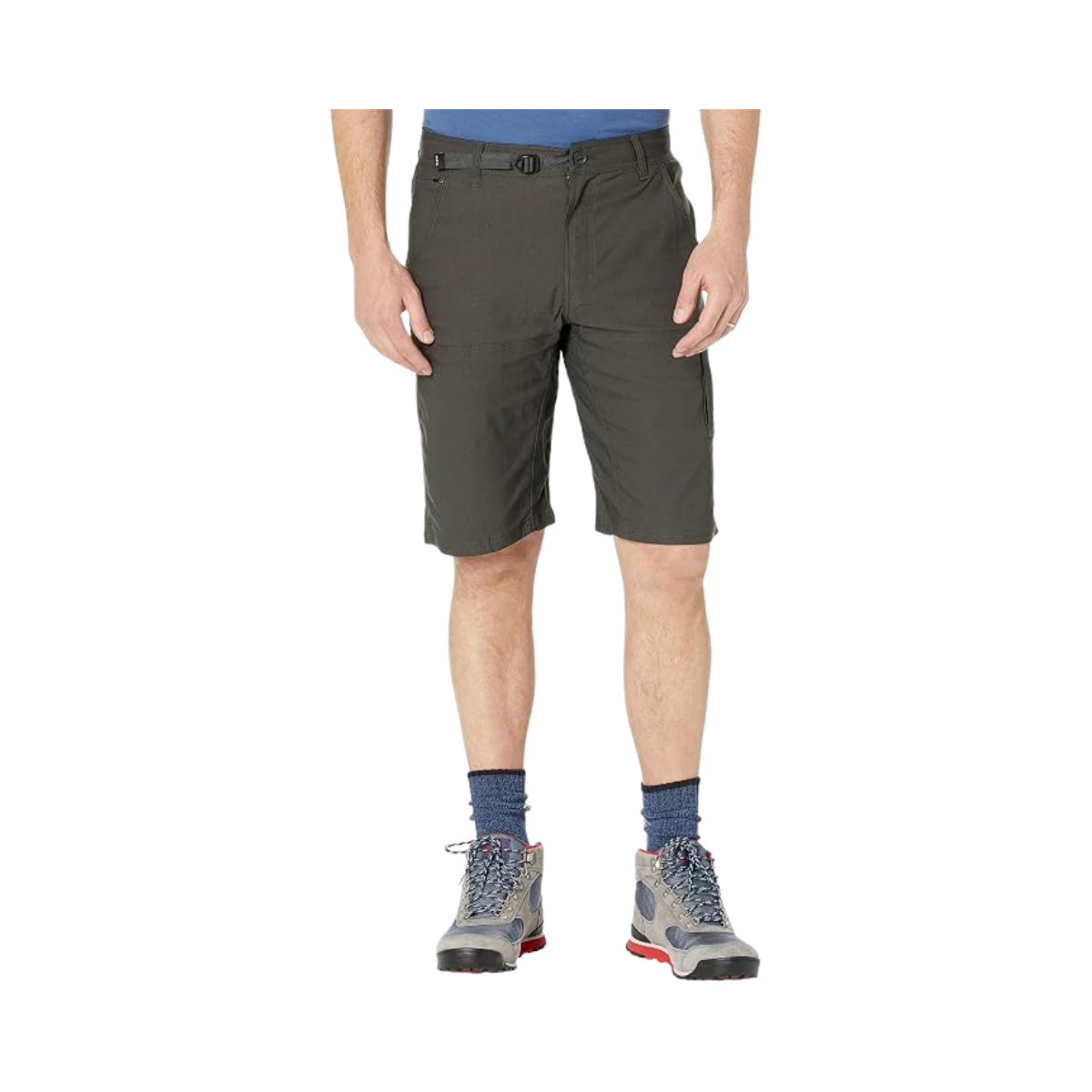 PRANA STRETCH ZION SHORT II 10" DARK IRON