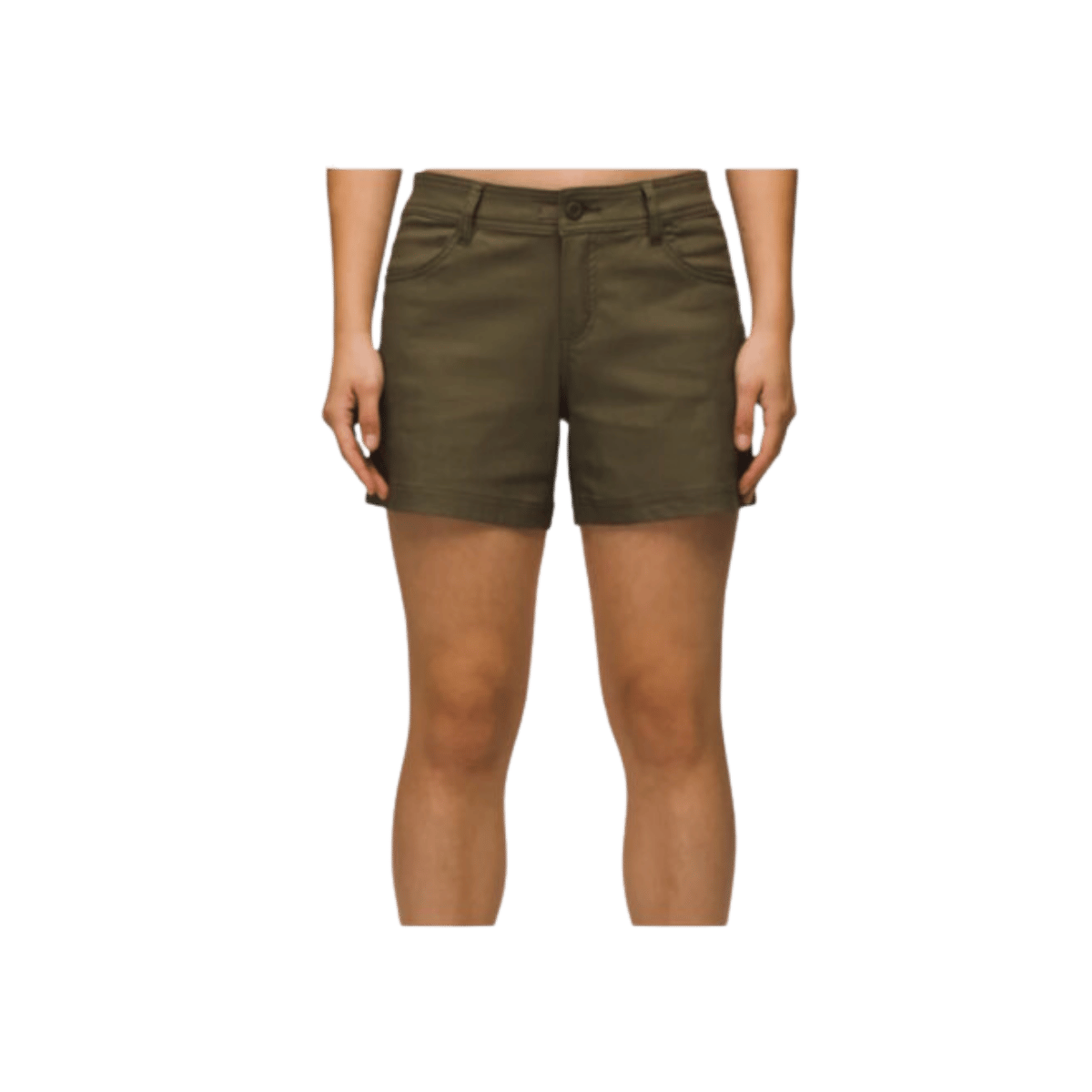 PRANA W HALLE SHORT II 7" SLATE GREEN