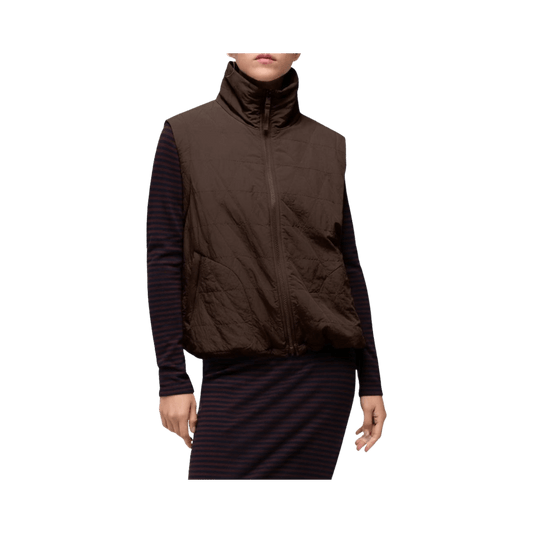 PRANA W ENCINITAS REVERSIBLE VEST CACAO