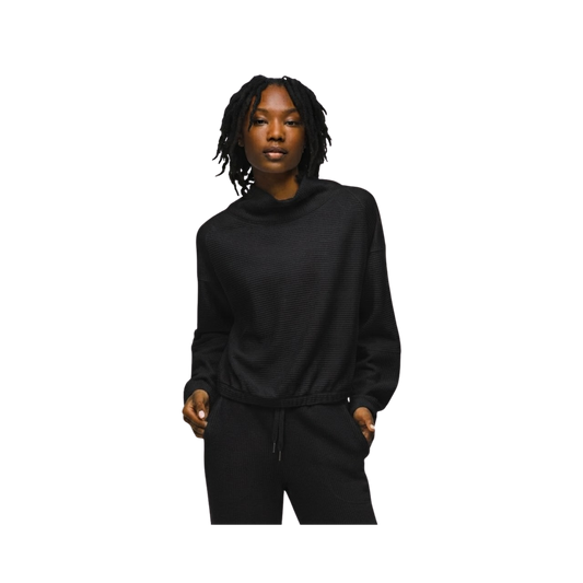 PRANA W OLIVIA LS BLACK