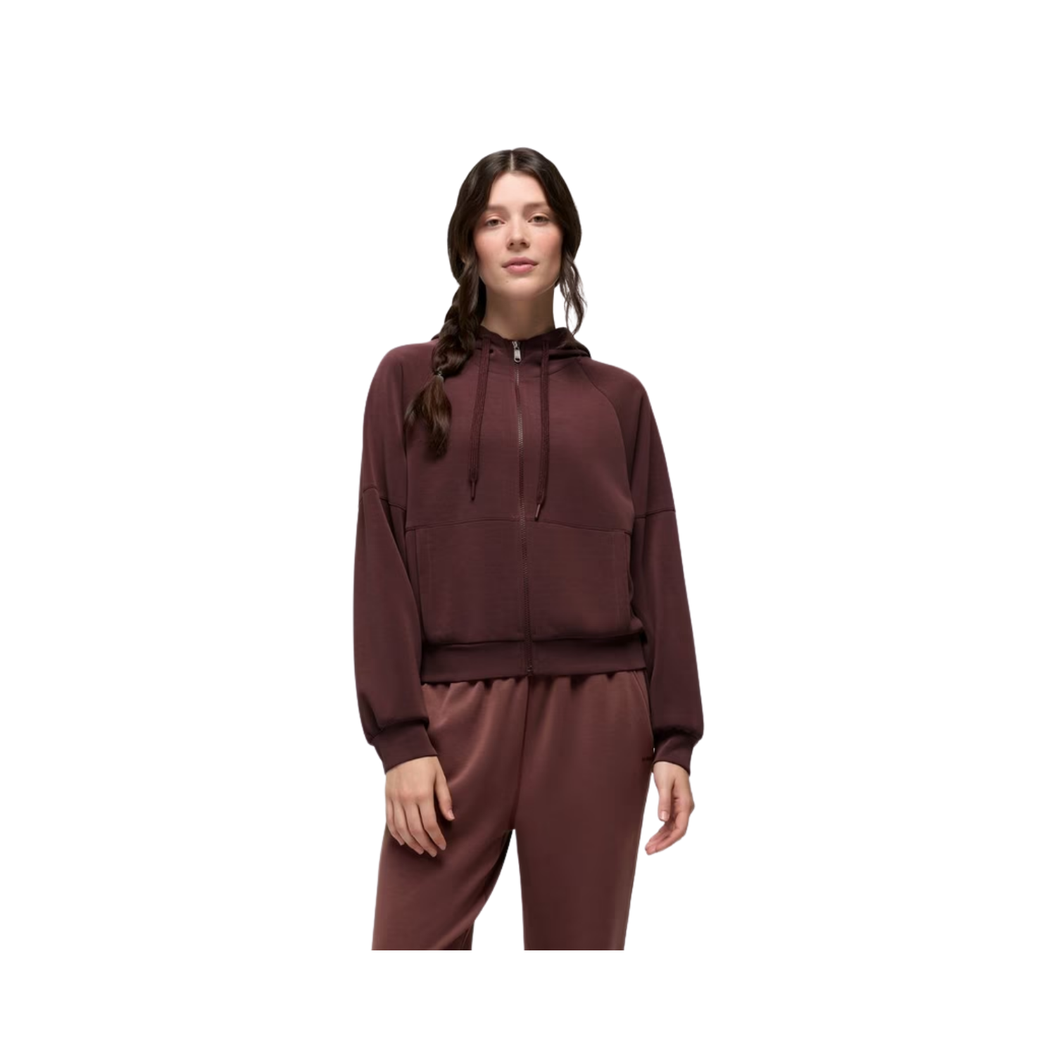 PRANA W SHEA SOFT FULL ZIP CACAO