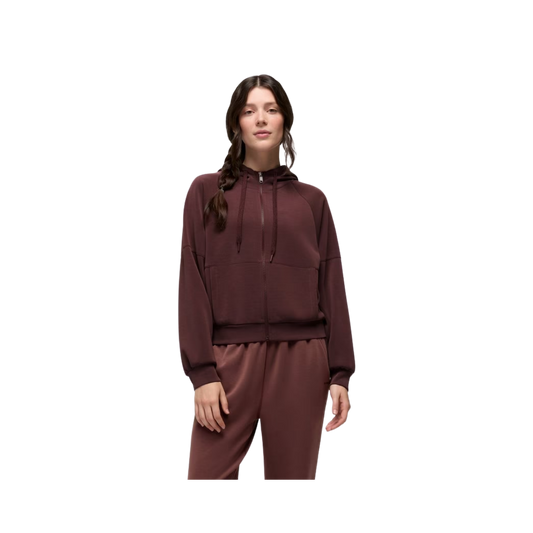 PRANA W SHEA SOFT FULL ZIP CACAO