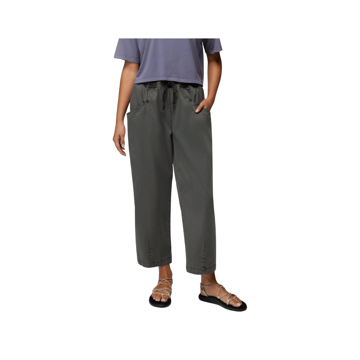 PRANA WOMEN'S BONDAI E-WAIST PANT, SHADOW, FRONT ANGLE, SM, MD, LG, XL