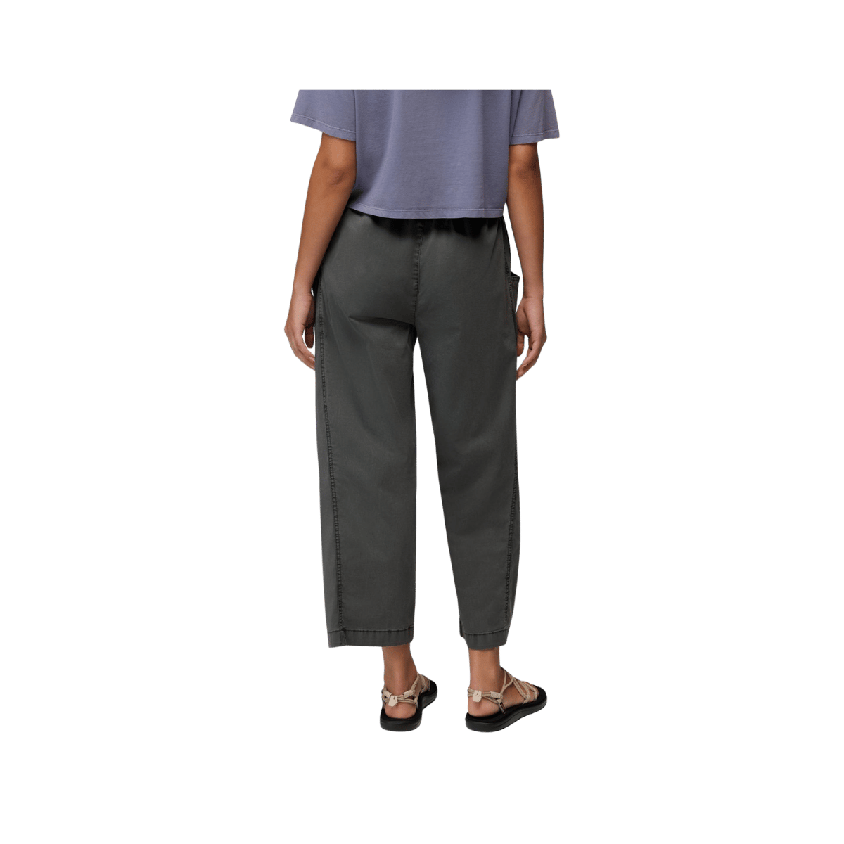 PRANA WOMEN'S BONDAI E-WAIST PANT, SHADOW, BACK ANGLE, SM, MD, LG, XL