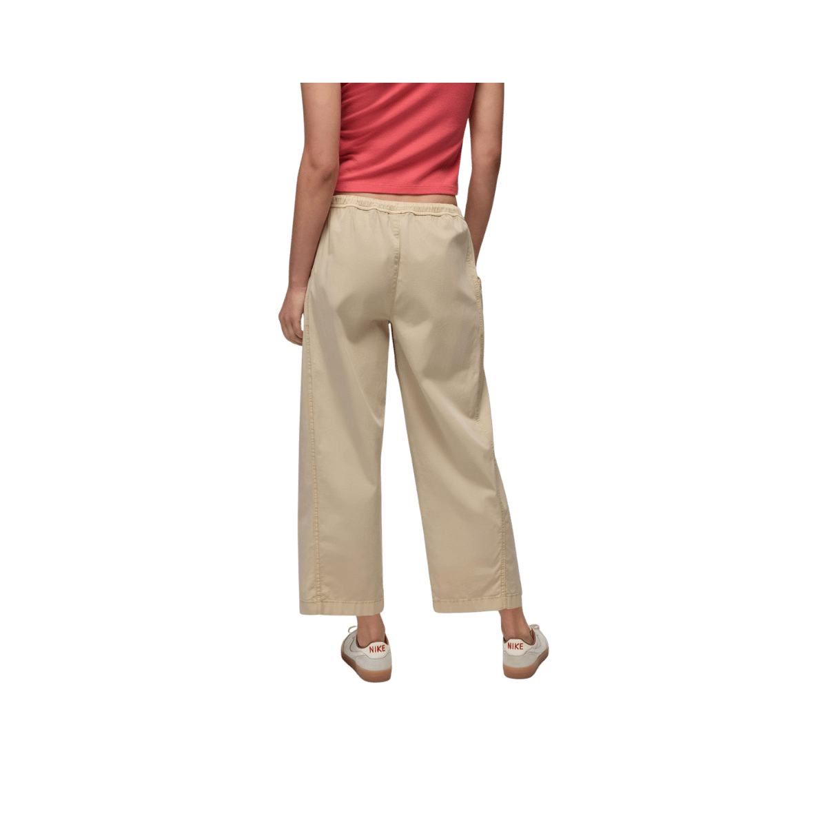 PRANA WOMEN'S BONDAI E-WAIST PANT, STONE, BACK ANGLE, SM, MD, LG, XL