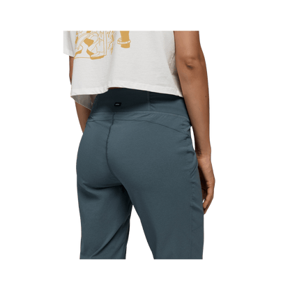 PRANA WOMEN'S KOEN MID RISE DAILY PANT,  GREY BLUE, BACK ANGLE, SM, MD, LG, XL