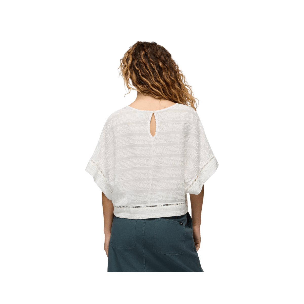 PRANA WOMEN'S OCEAN HILLS TOP, ALBA, BACK ANGLE, SM, MD, LG, XL