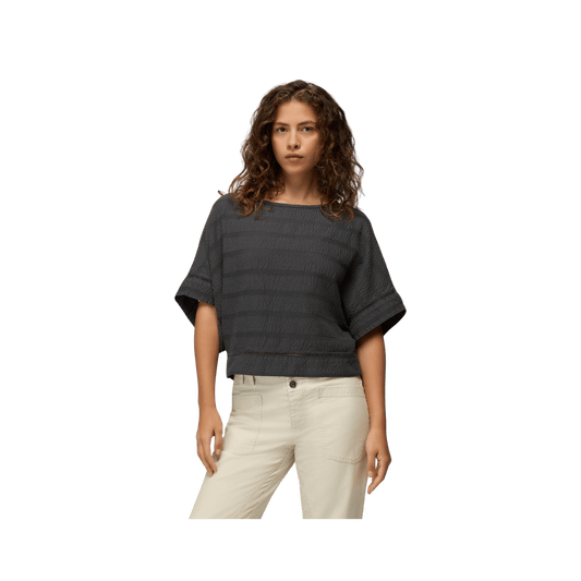 PRANA WOMEN'S OCEAN HILLS TOP, SHADOW, FRONT ANGLE, SM, MD, LG, XL