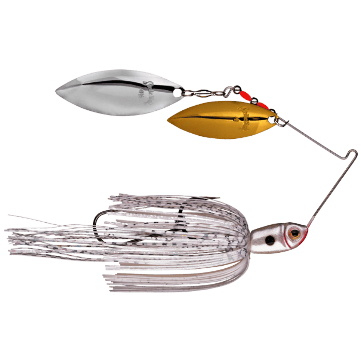 STRIKE KING PREMIER PLUS SPINNERBAIT SUPER WHITE 1/2 OZ