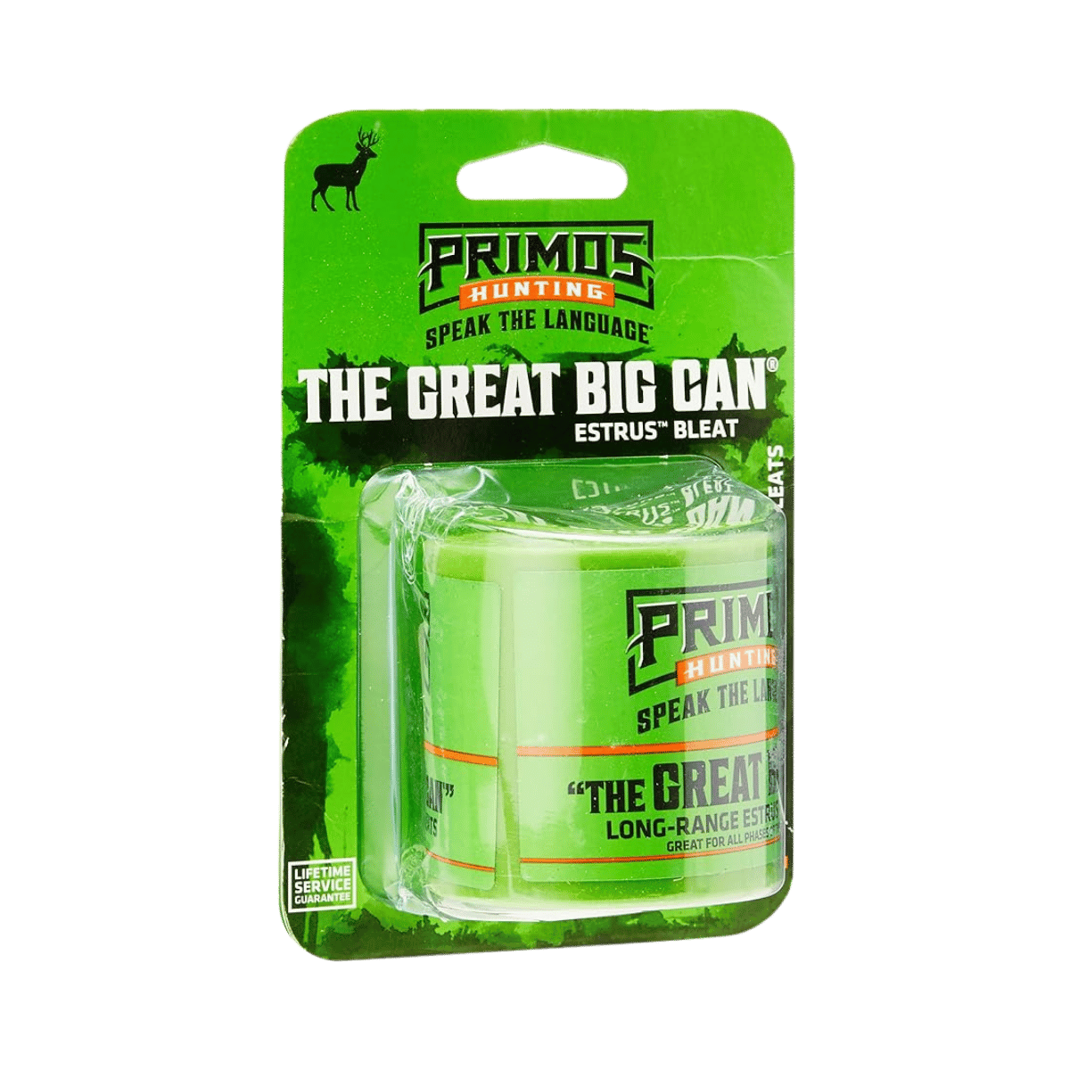 PRIMOS THE GREAT BIG CAN DEER CALL - PRODUCT PACKAGING