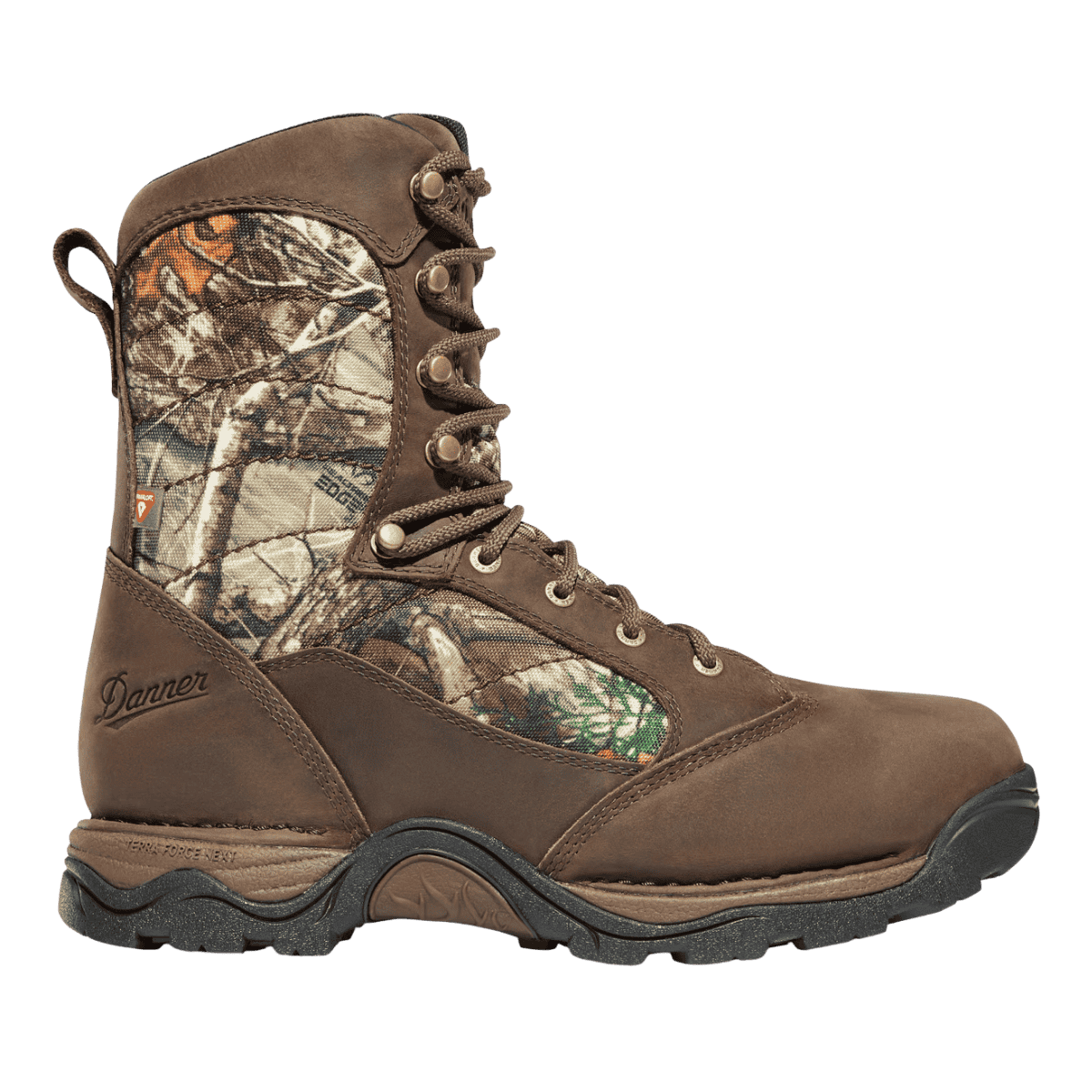 DANNER PRONGHORN 8" 400G BOOTS MEDIUM - REALTREE EDGE - LEFT SIDE