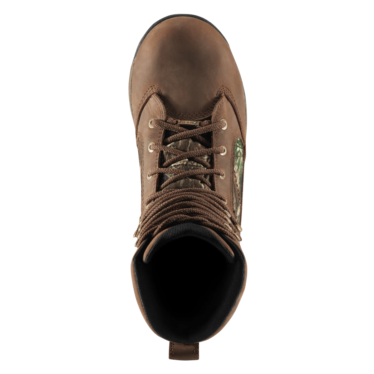 DANNER PRONGHORN 8" 400G BOOTS MEDIUM - REALTREE EDGE - TOP VIEW