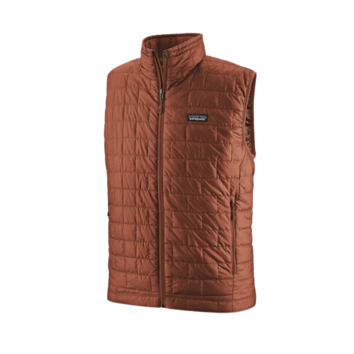 PATAGONIA MEN'S NANO PUFF VEST SISU BROWN-FRONT VIEW