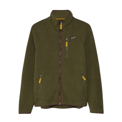 PATAGONIA MEN'S RETRO PILE JACKET BASIN GREEN-FRONT VIEW