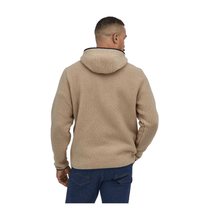 PATAGONIA RETRO PILE PULLOVER OAR TAN-BACK VIEW