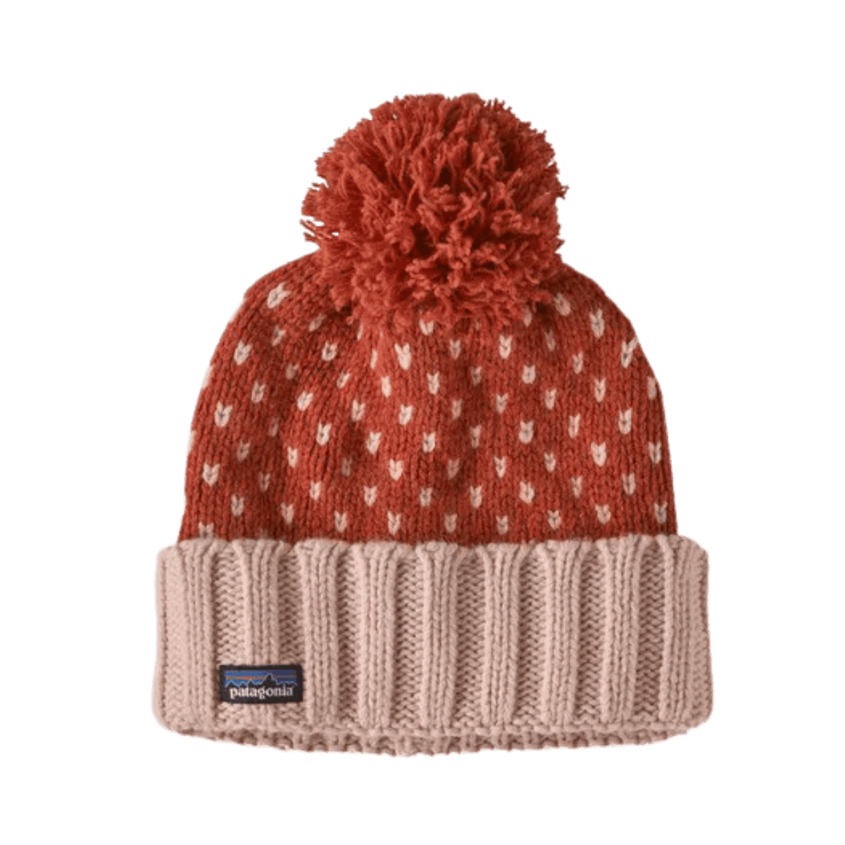 PATAGONIA SNOWBELLE BEANIE HAT - BURL RED