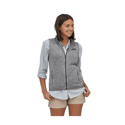 PATAGONIA WOMEN'S BETTER SWEATER VEST - BIRCH WHITE - FRONT VIEW