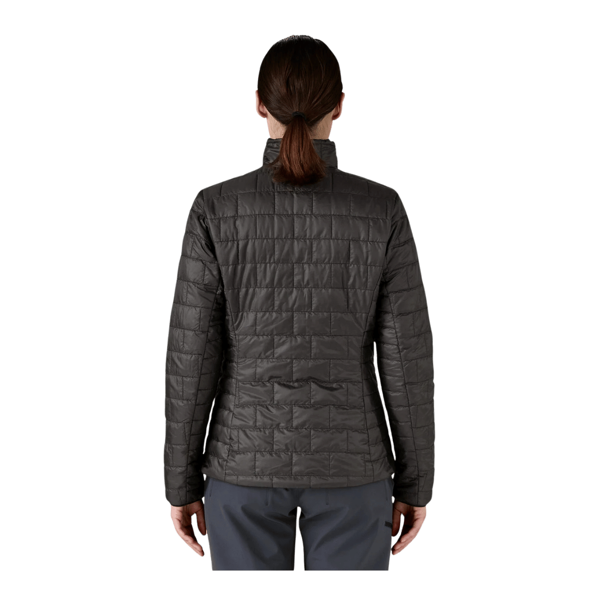 PATAGONIA WOMEN'S NANO PUFF JACKET - BLACK - BACK VIEW