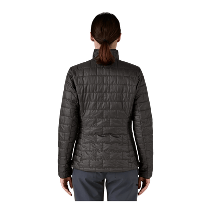 PATAGONIA WOMEN'S NANO PUFF JACKET - BLACK - BACK VIEW