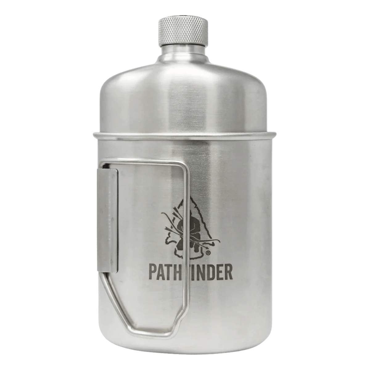 PATHFINDER STAINLESS STEEL M34 SCOUT CANTEEN FRONT SET VIEW