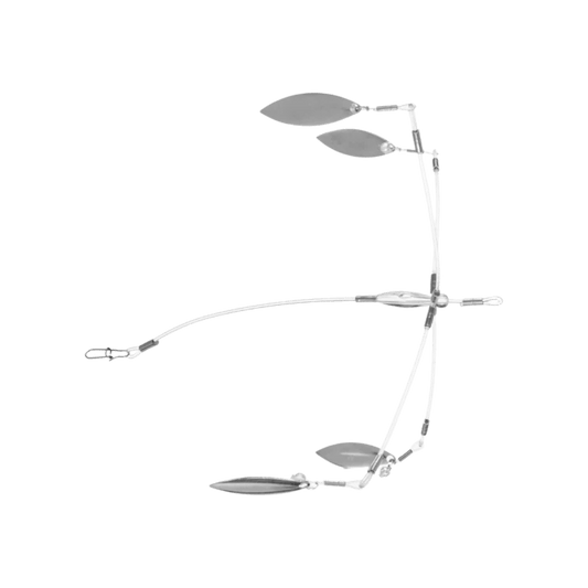 PERFORMANCE FISHING INNOVATION QUAD HOVER RIG - SILVER