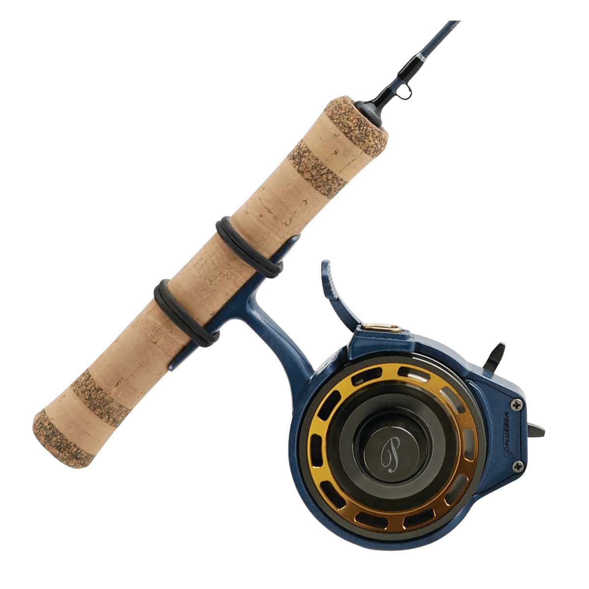 PFLUEGER PRESIDENT INLINE ICE FISHING COMBO RIGHT VIEW