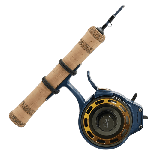 PFLUEGER PRESIDENT INLINE ICE FISHING COMBO RIGHT VIEW