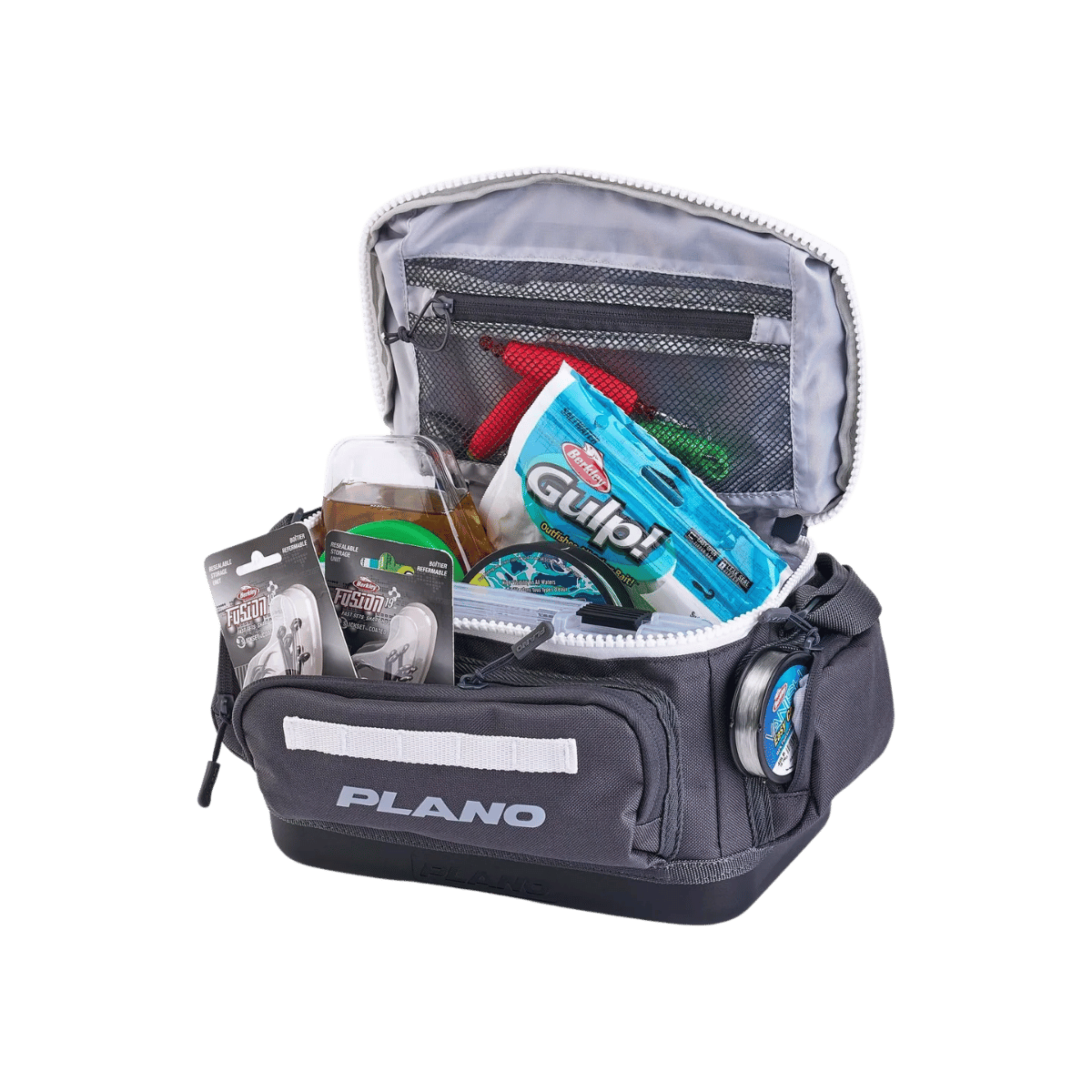 PLANO WEEKEND™  TACKLE BAG 3500 - SLATE - OPEN VIEW