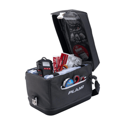 PLANO WEEKEND™ SOFTSISDER  TACKLE BAG 3600 - SLATE - OPEN