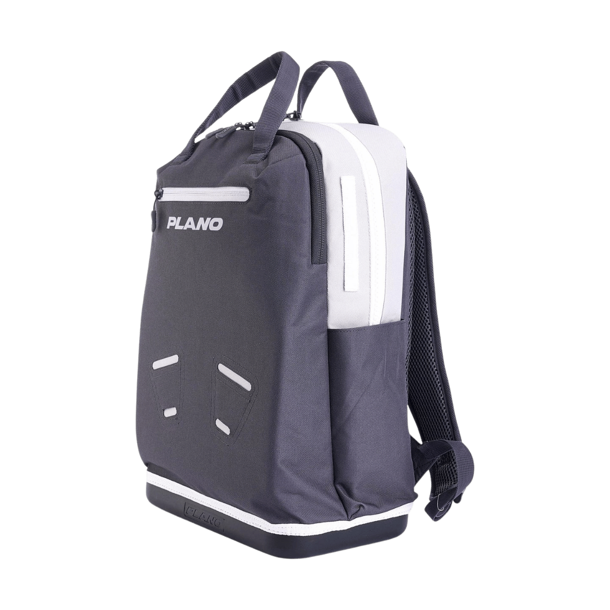 PLANO WEEKEND TACKLE BACKPACK - SLATE - FRONT SIDE VIEW