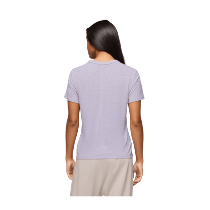 PRANA WOMEN'S COZY UP SHORT SLEEVE CREW SHIRT - LUMINOUS - BACK VIEW