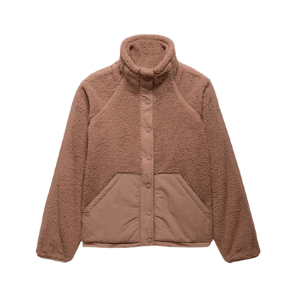 PRANA WOMEN'S ENCINITAS FLEECE JACKET - SHROOM