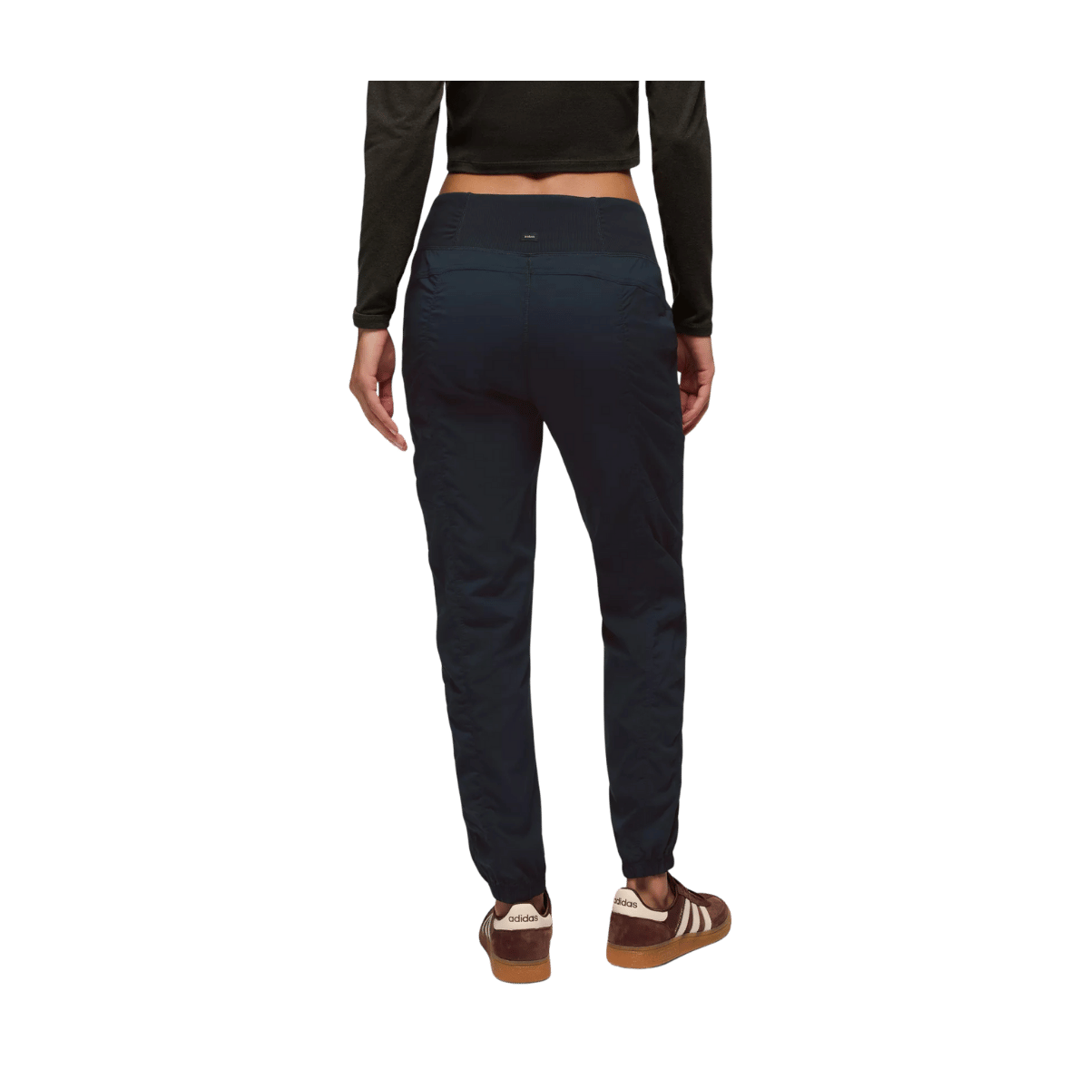 PRANA WOMEN'S KOEN JOGGER PANTS - BLACK - BACK VIEW