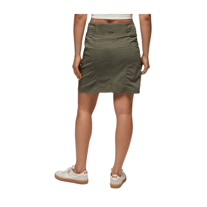 PRANA WOMEN'S KOEN SKORT - GRAPE LEAF - BACK VIEW