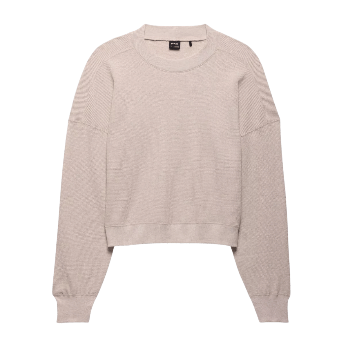 PRANA WOMEN'S TOUCHSTONE LONG SLEEVE CREW - OATMEAL HEATHER