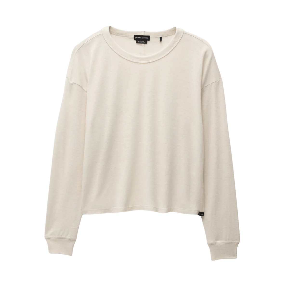 PRANA WOMEN'S COZY UP LONG SLEEVE CREW - CANVAS - FEATURING VIEW