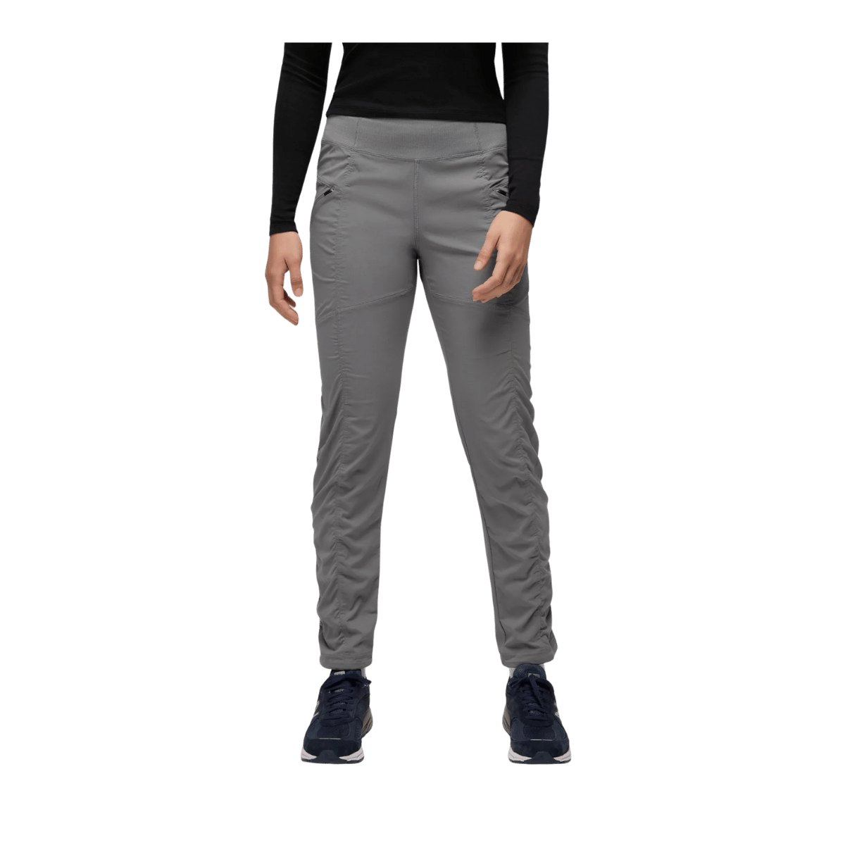 PRANA WOMEN'S KOEN PANTS - GRAVEL - FRONT VIEW