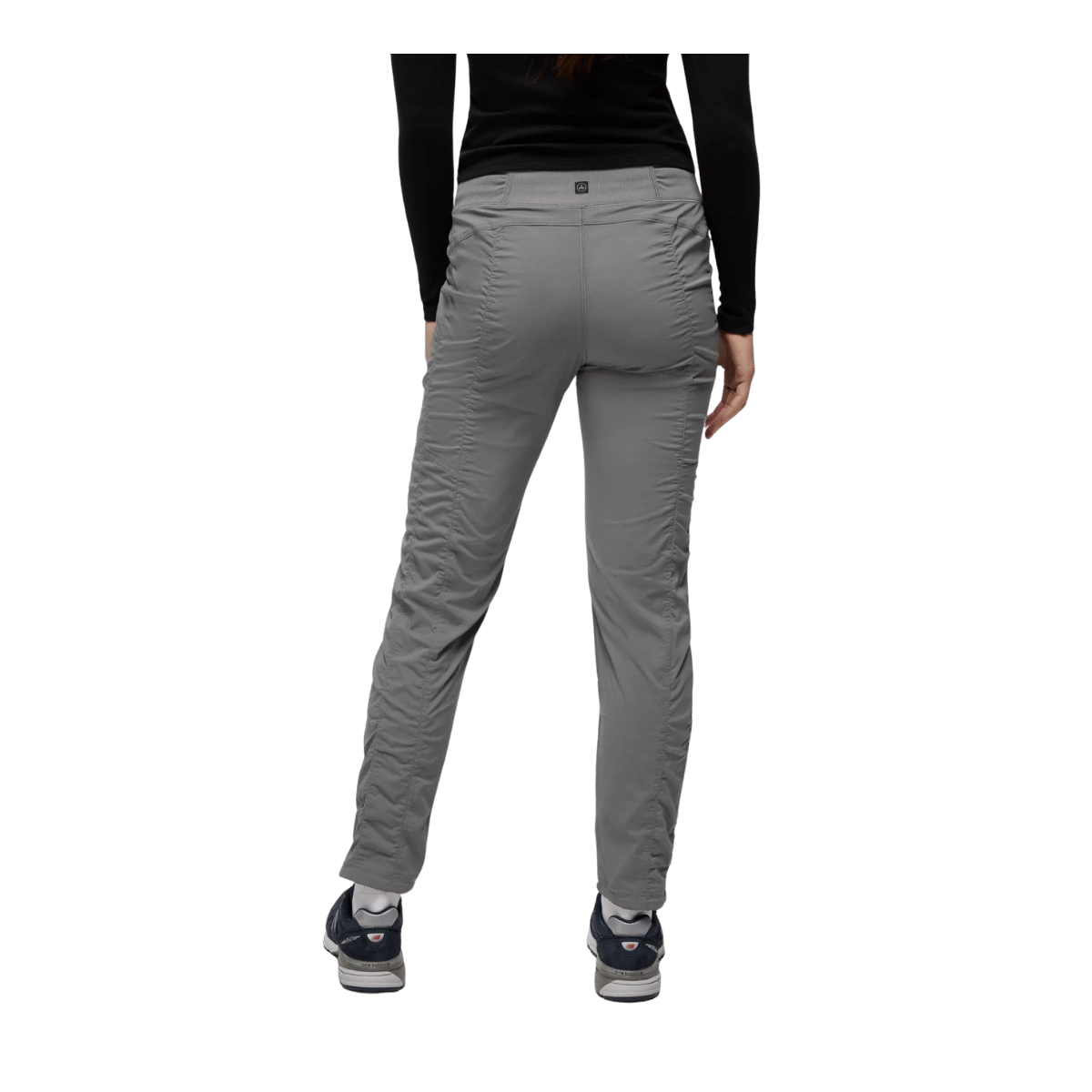 PRANA WOMEN'S KOEN PANTS - GRAVEL - BACK VIEW