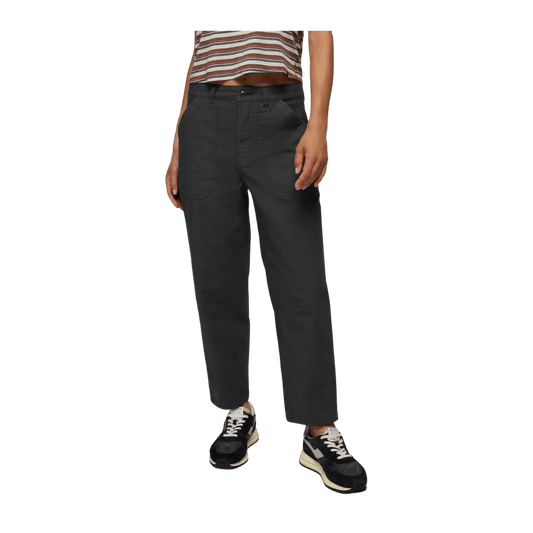 PRANA WOMEN'S ROCK RIDGE MELROSE PANTS - BLACK - FRONT VIEW
