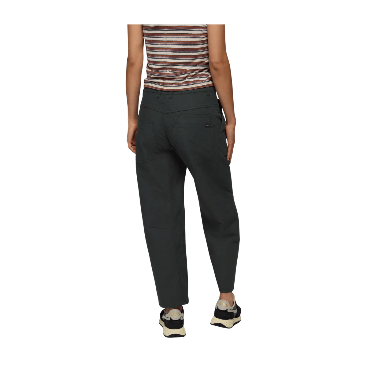 PRANA WOMEN'S ROCK RIDGE MELROSE PANTS - BLACK - BACK VIEW