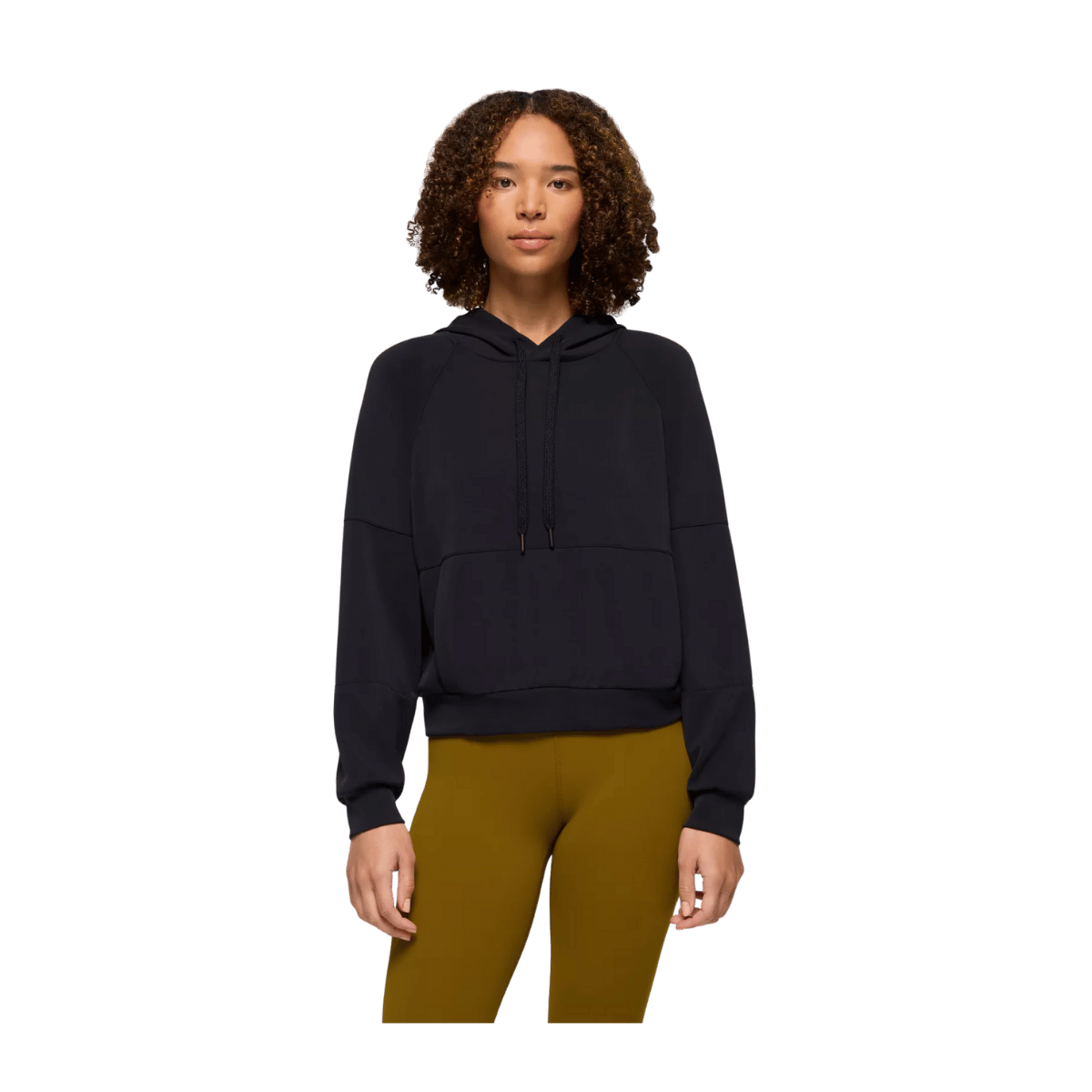 PRANA WOMEN'S SHEA HOODIE - BLACK - FRONT VIEW