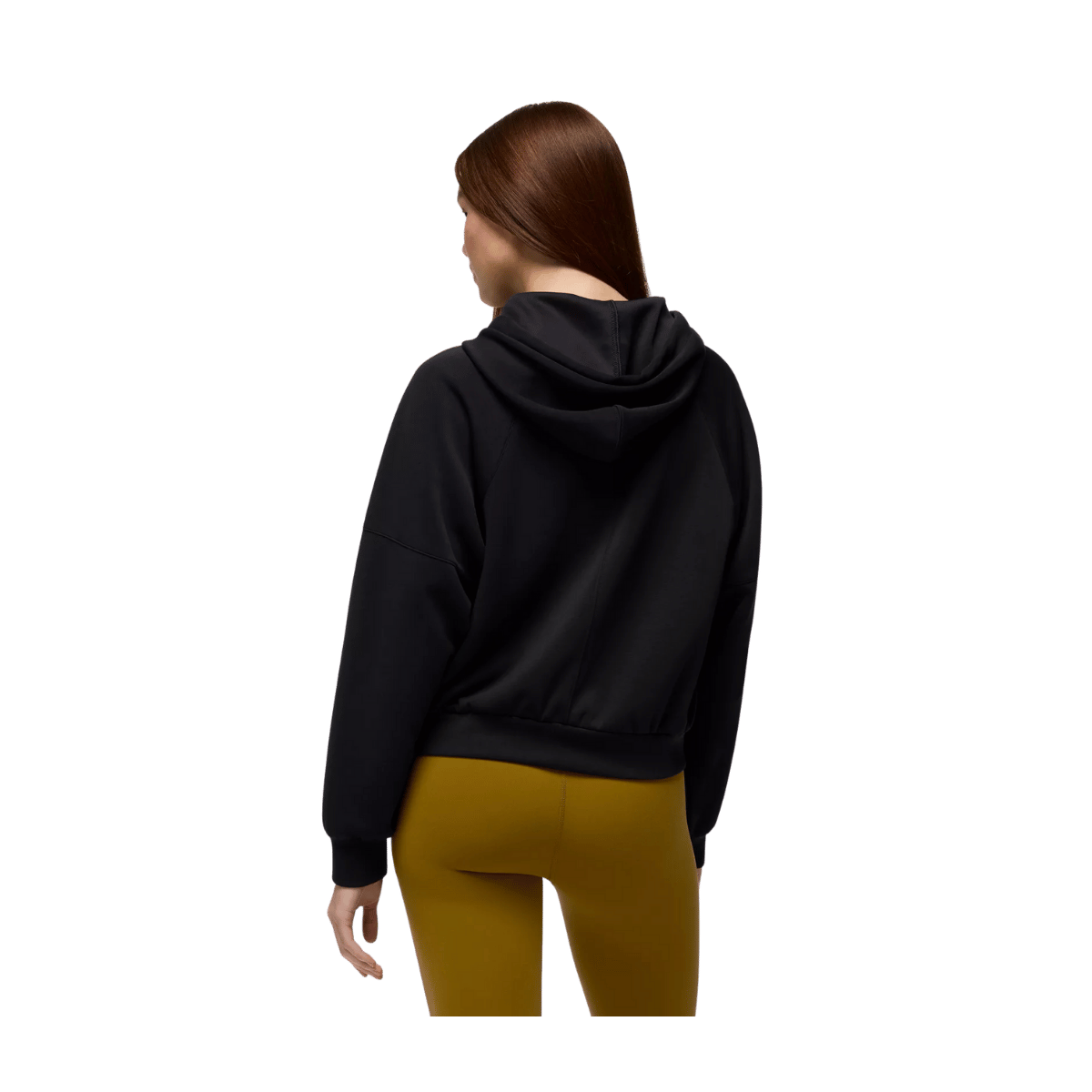 PRANA WOMEN'S SHEA HOODIE - BLACK - BACK VIEW