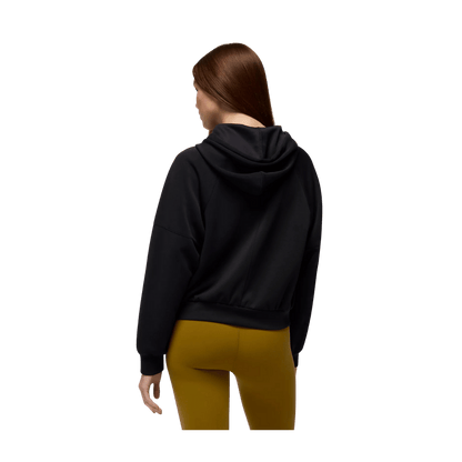 PRANA WOMEN'S SHEA HOODIE - BLACK - BACK VIEW