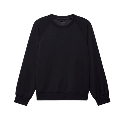PRANA WOMEN'S SHEA SOFT CREWNECK SWEATSHIRT - BLACK