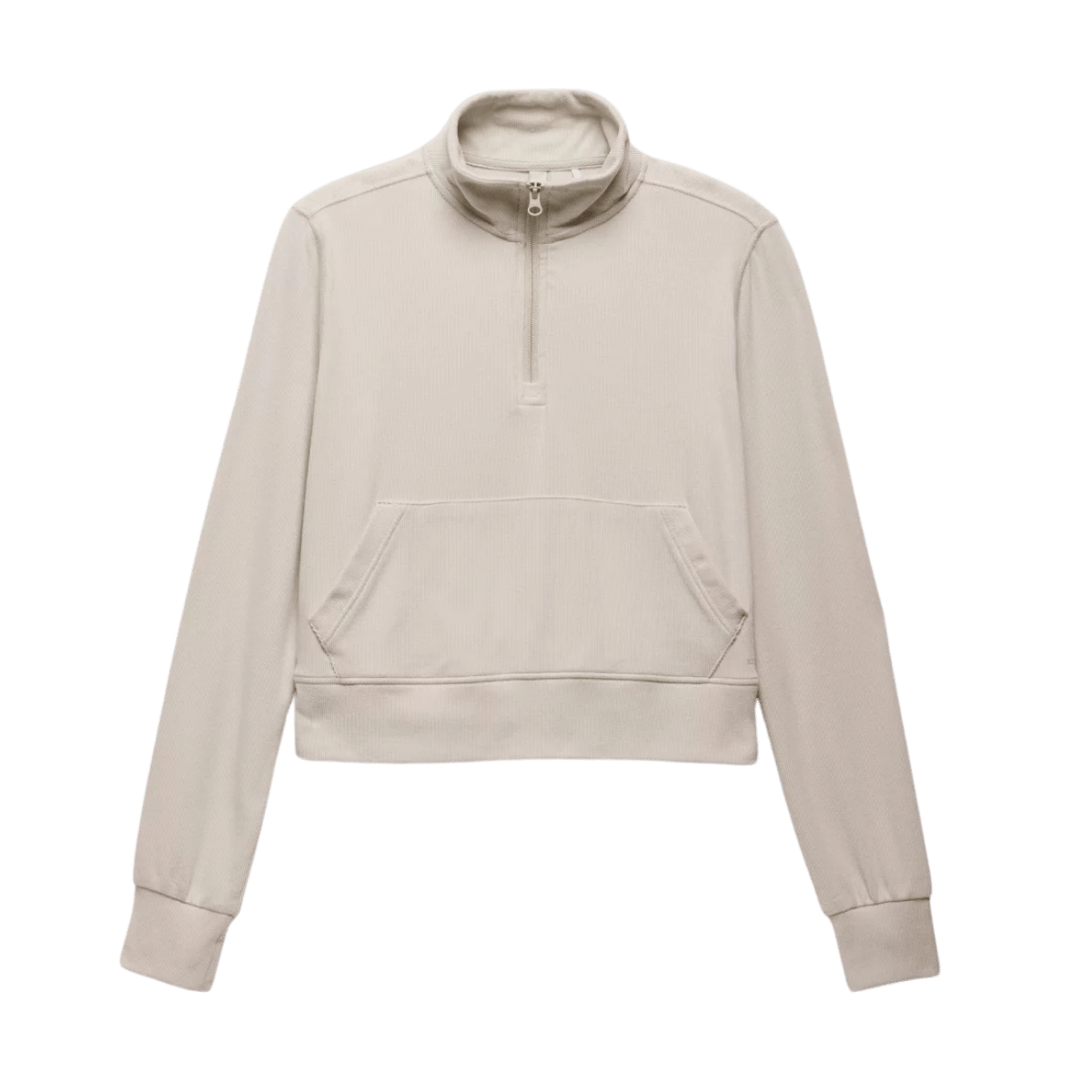 PRANA WOMEN'S WILLOW WEST HALF ZIP SWEATER - ALMOND - PRODUCT VIEW