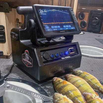 Fish Armor Pro Lite Shuttle inside an ice house