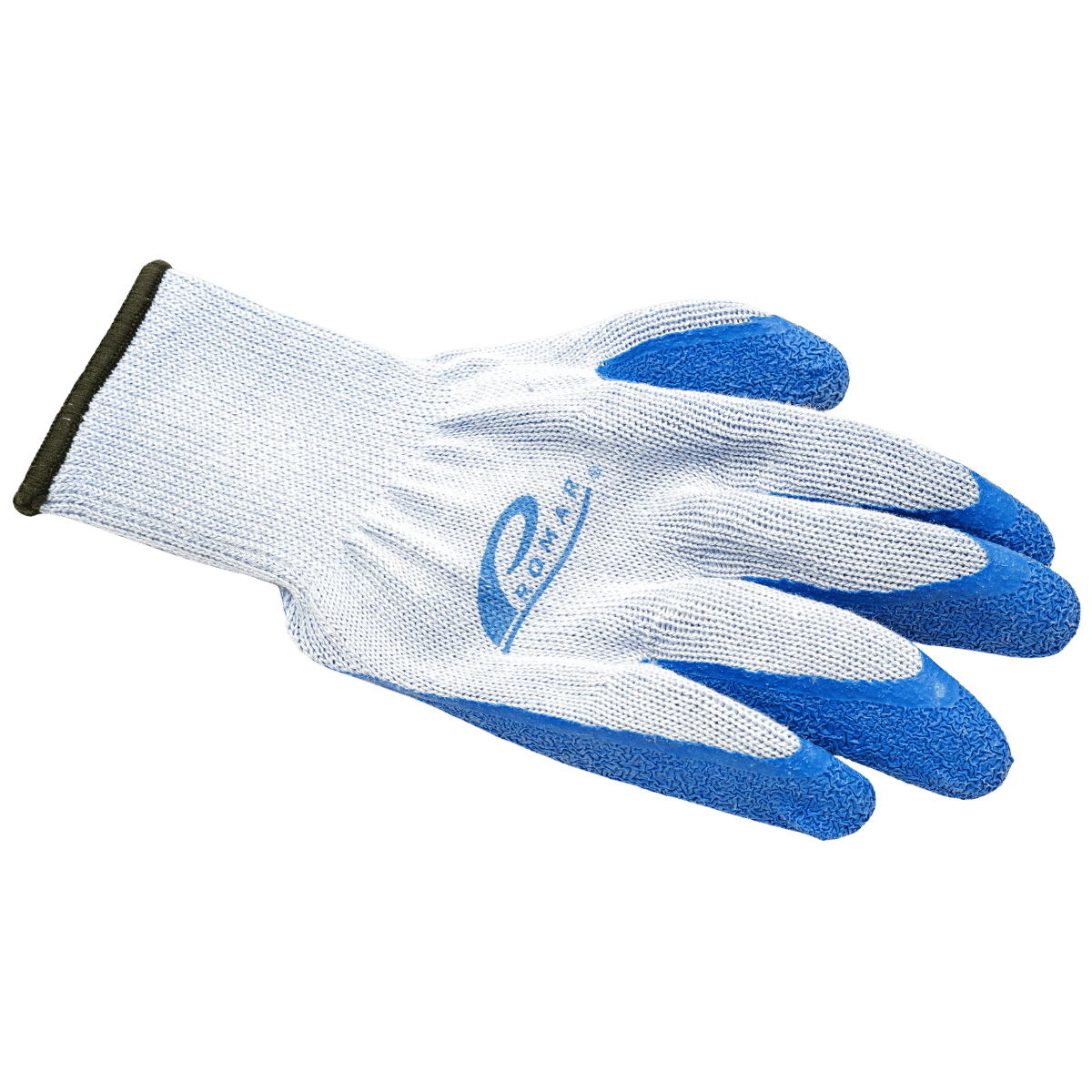 PROMAR LATEX GRIP BLUE GLOVE RIGHT GLOVE VIEW
