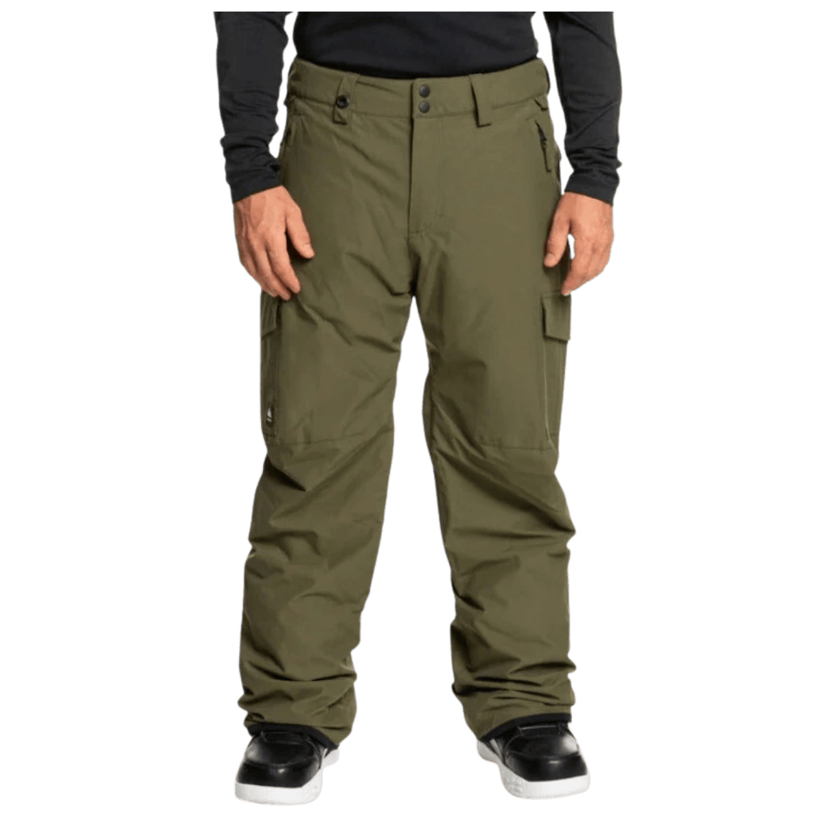 QUICKSILVEVR PORTER INSULATED SNOW PANTS - GRAPE LEAF - FRONT VIEW WW