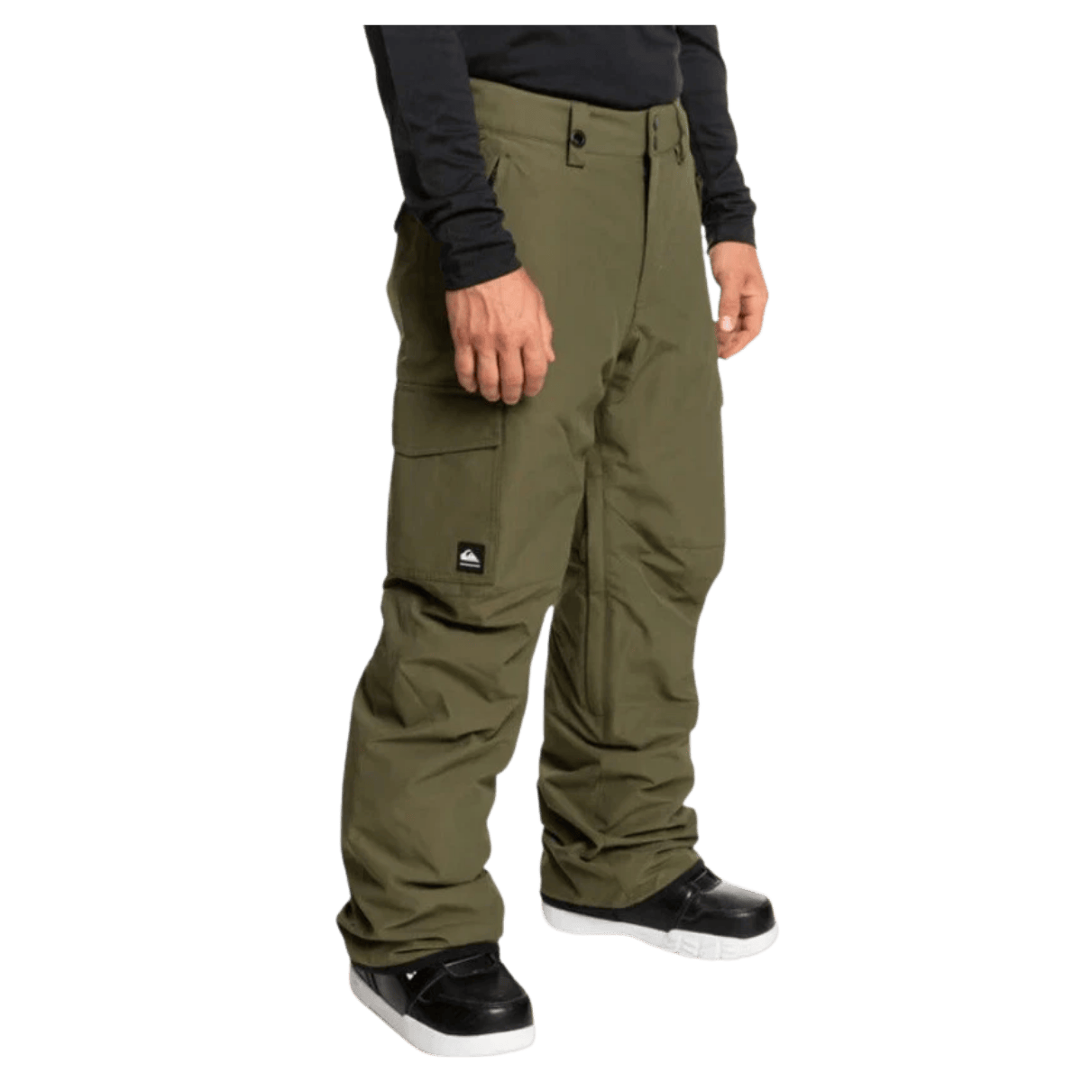 QUICKSILVEVR PORTER INSULATED SNOW PANTS - GRAPE LEAF - SIDE VIEW WW